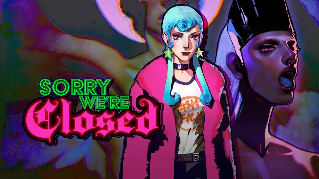 Arte oficial de Sorry We're Closed na Epic Games Store.