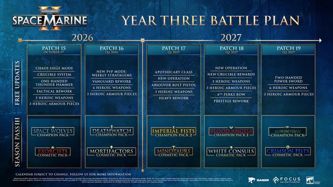 Captura de tela oficial de Warhammer 40,000: Space Marine 2 exibindo o visual e jogabilidade do título.